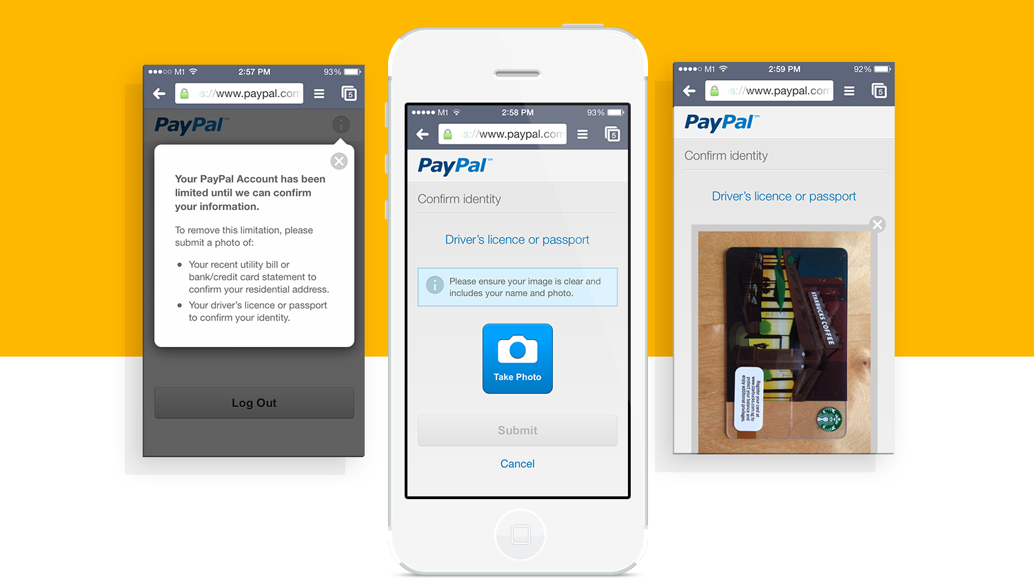 Paypal App Visual Design